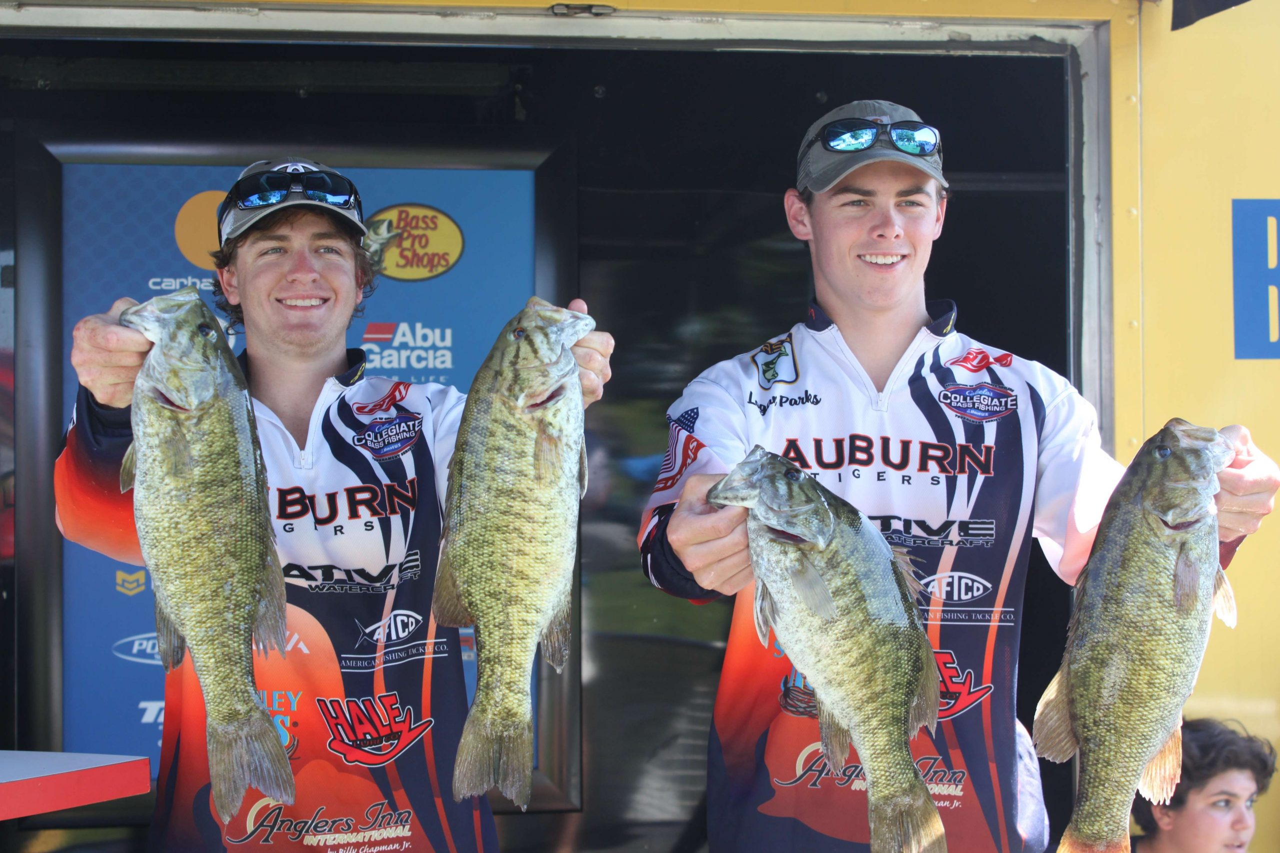 Logan Parks and Lucas Lindsay of Auburn University are in sixth place with 14-12.