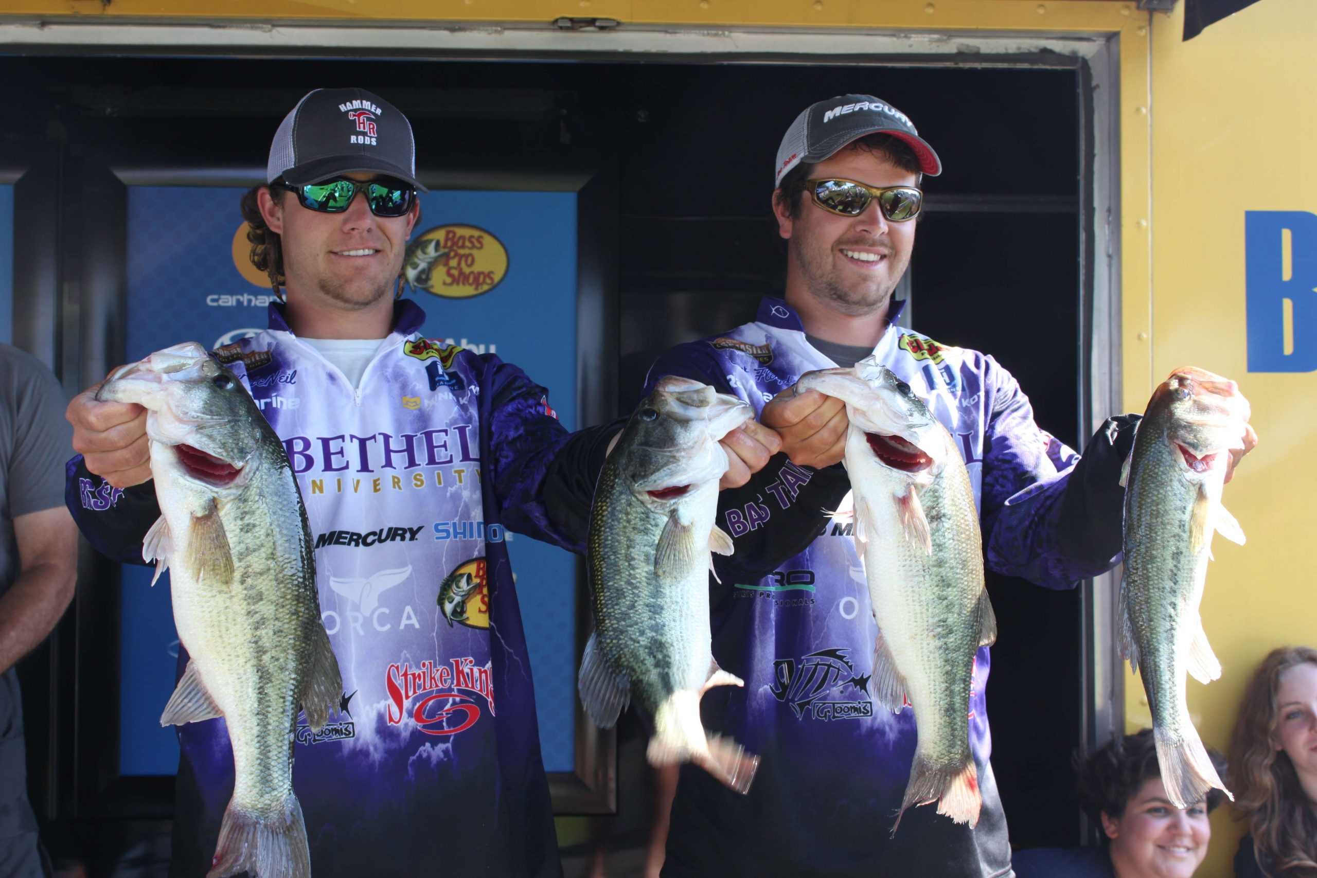 Carter McNeil and Cole Floyd of Bethel University are tied for 10th with 14-1. 