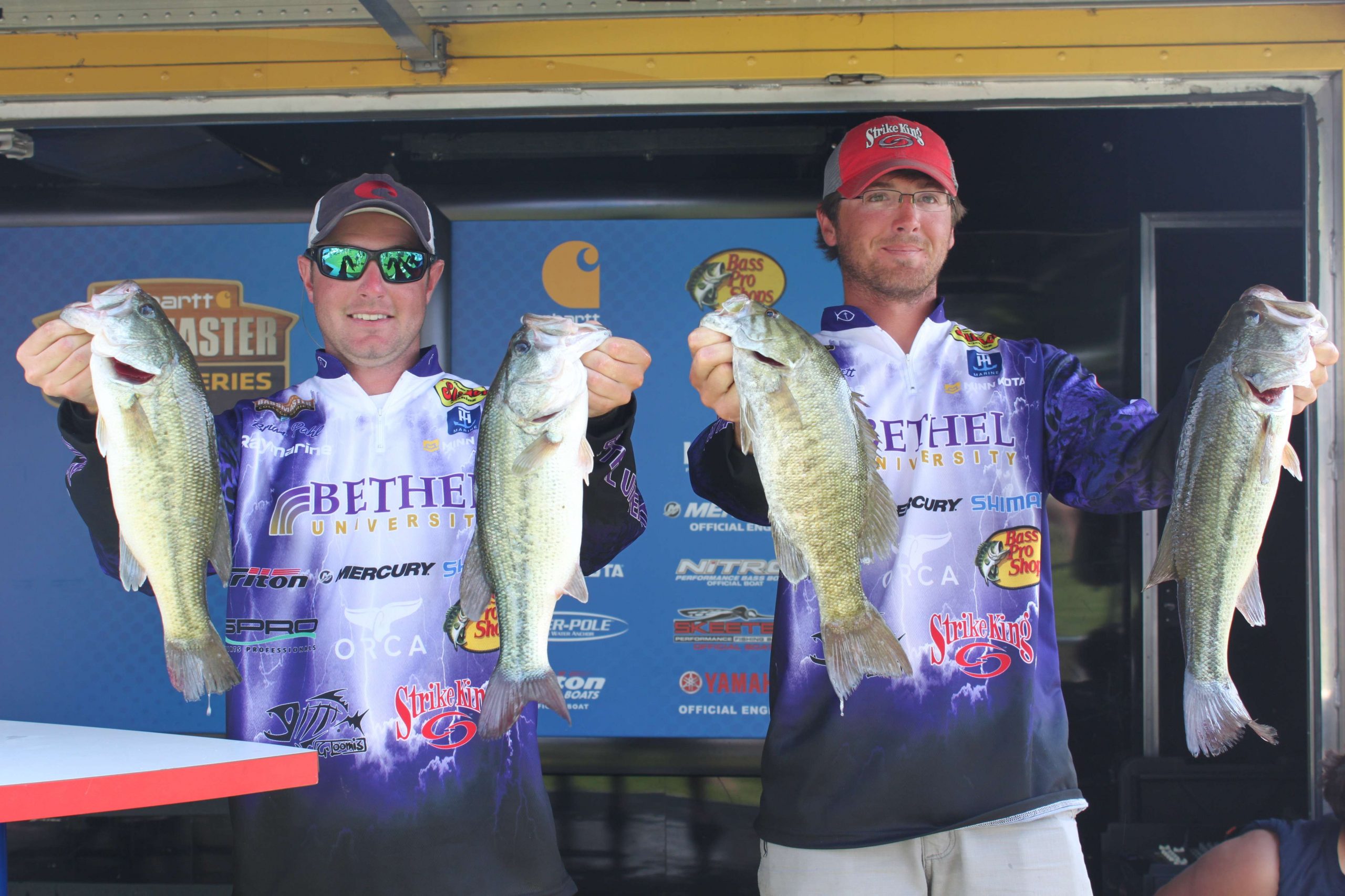 Brian Pahl and John Garrett of Bethel University are in eighth place with 26-8.