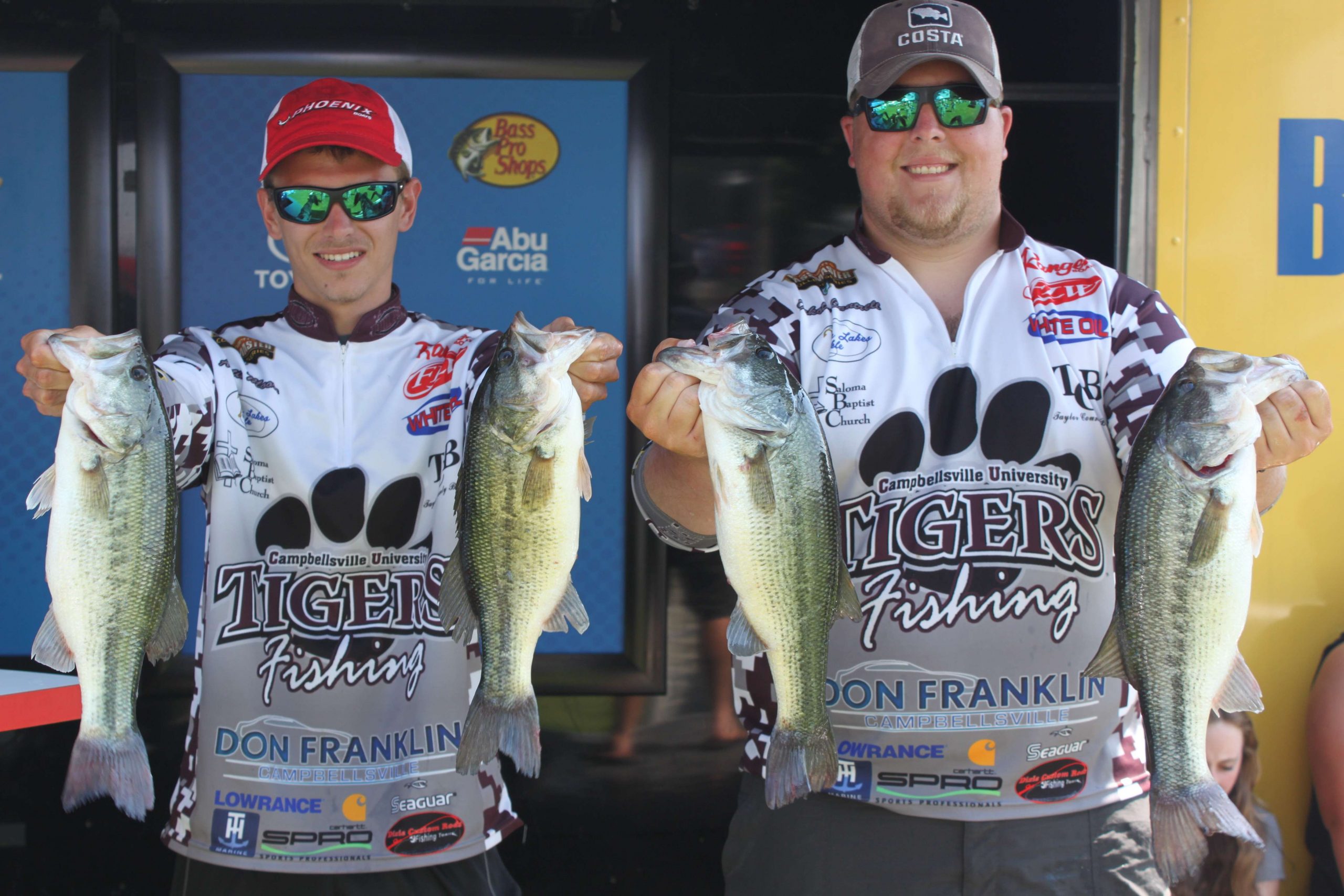 Dakota Cantrell and Austin Moore of Campbellsville University are 20th with 24-12.
