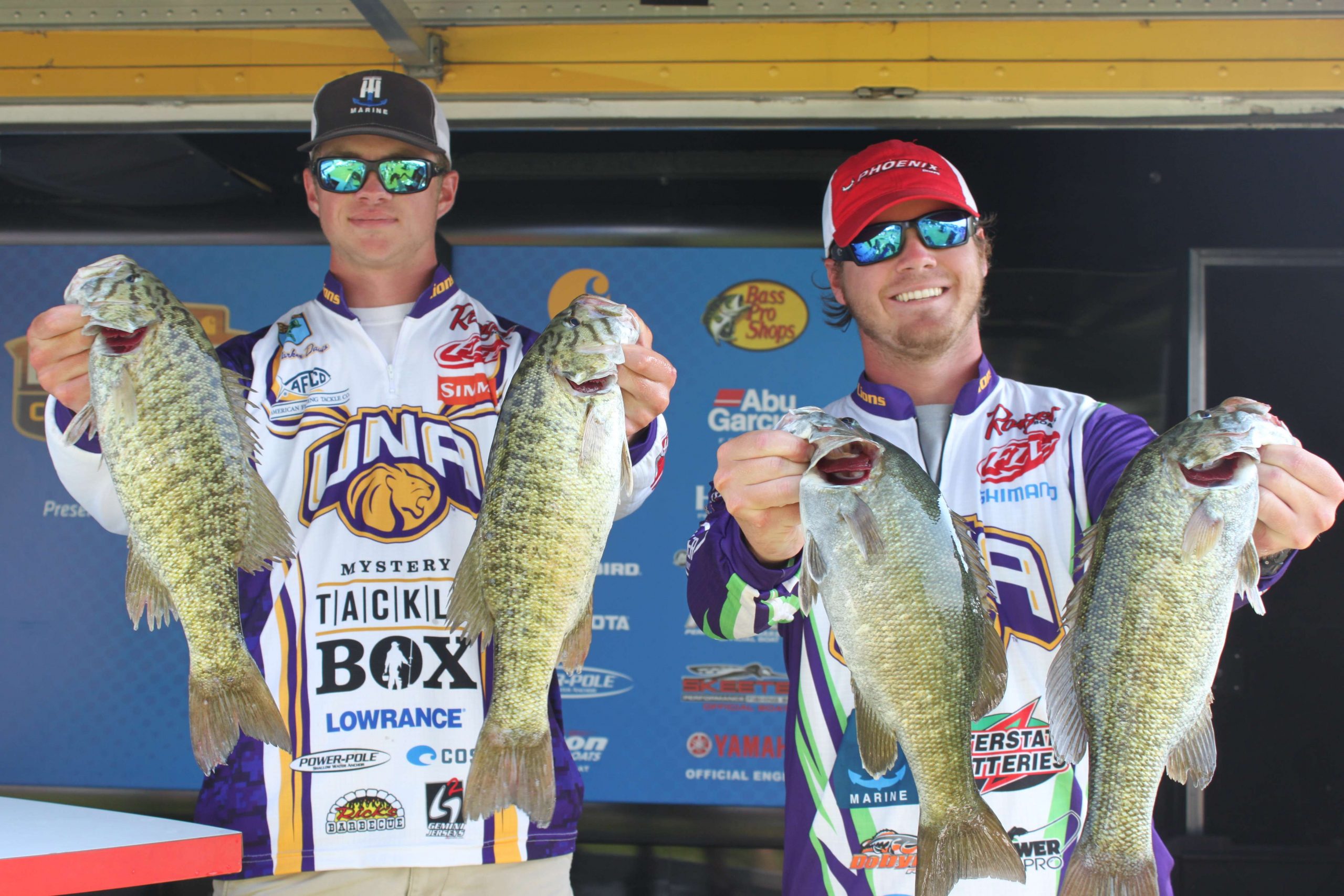 Parker Davis and Ethan Goodwin had one of the best bags on Friday as this 13-7 haul attests.