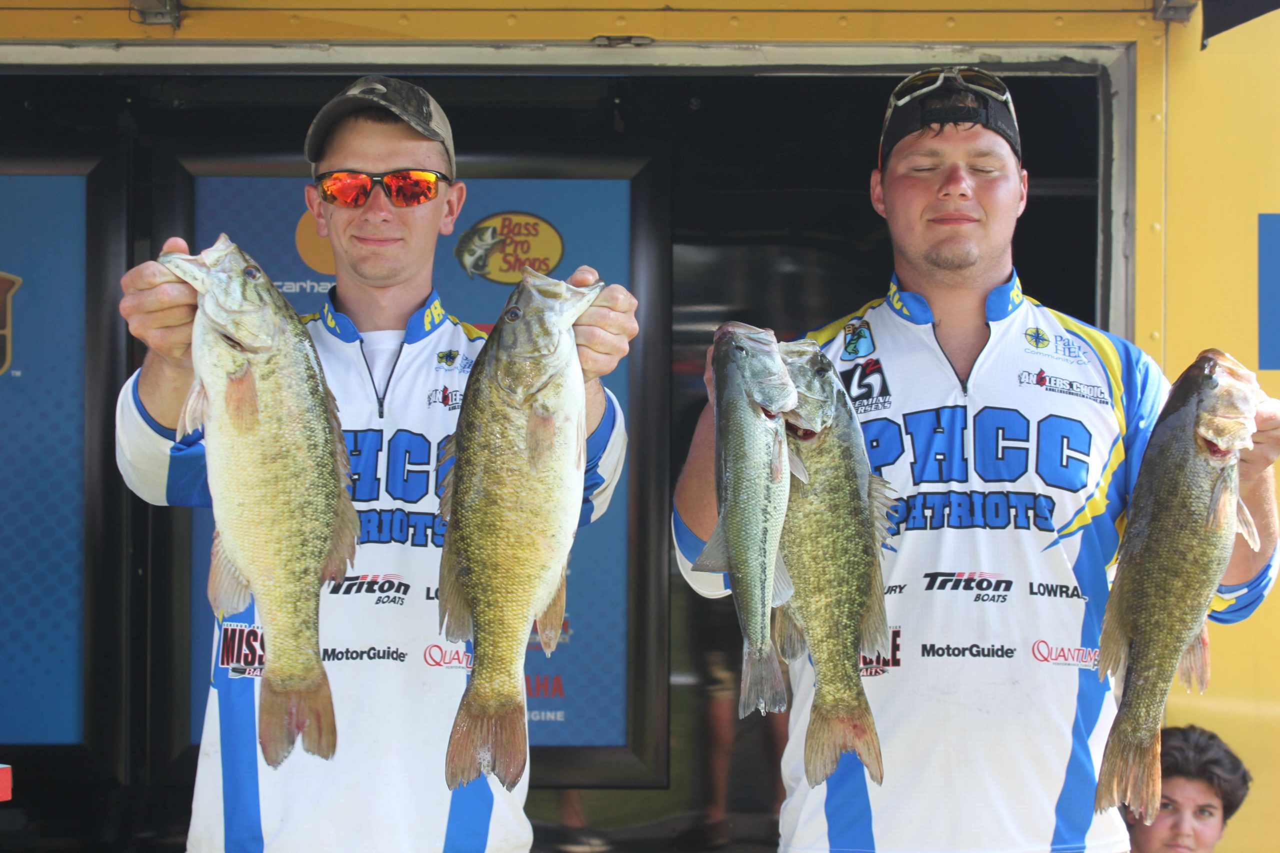 Dillon Bryant and Dustin Wagner of Patrick Henry Community College are in 30th place with 23-13.