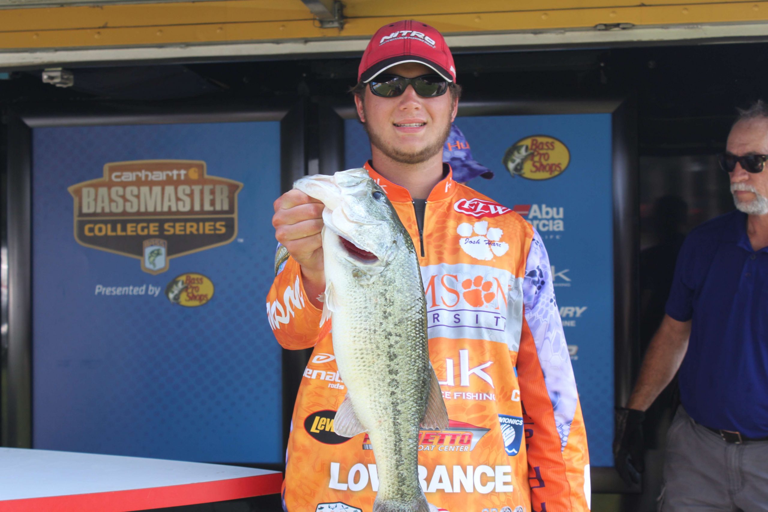 The Clemson team of Josh Hart and Ben Domingue snagged this 4-1 bass on Friday.