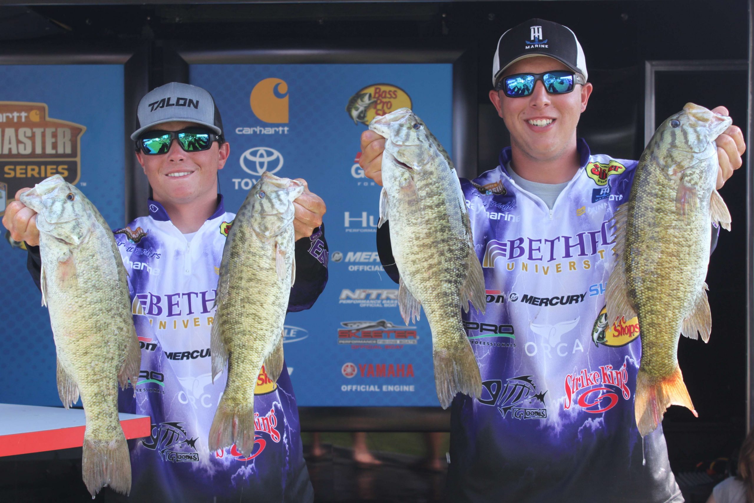 Garrett Enders and Cody Huff of Bethel are in 15th place with 25-10.