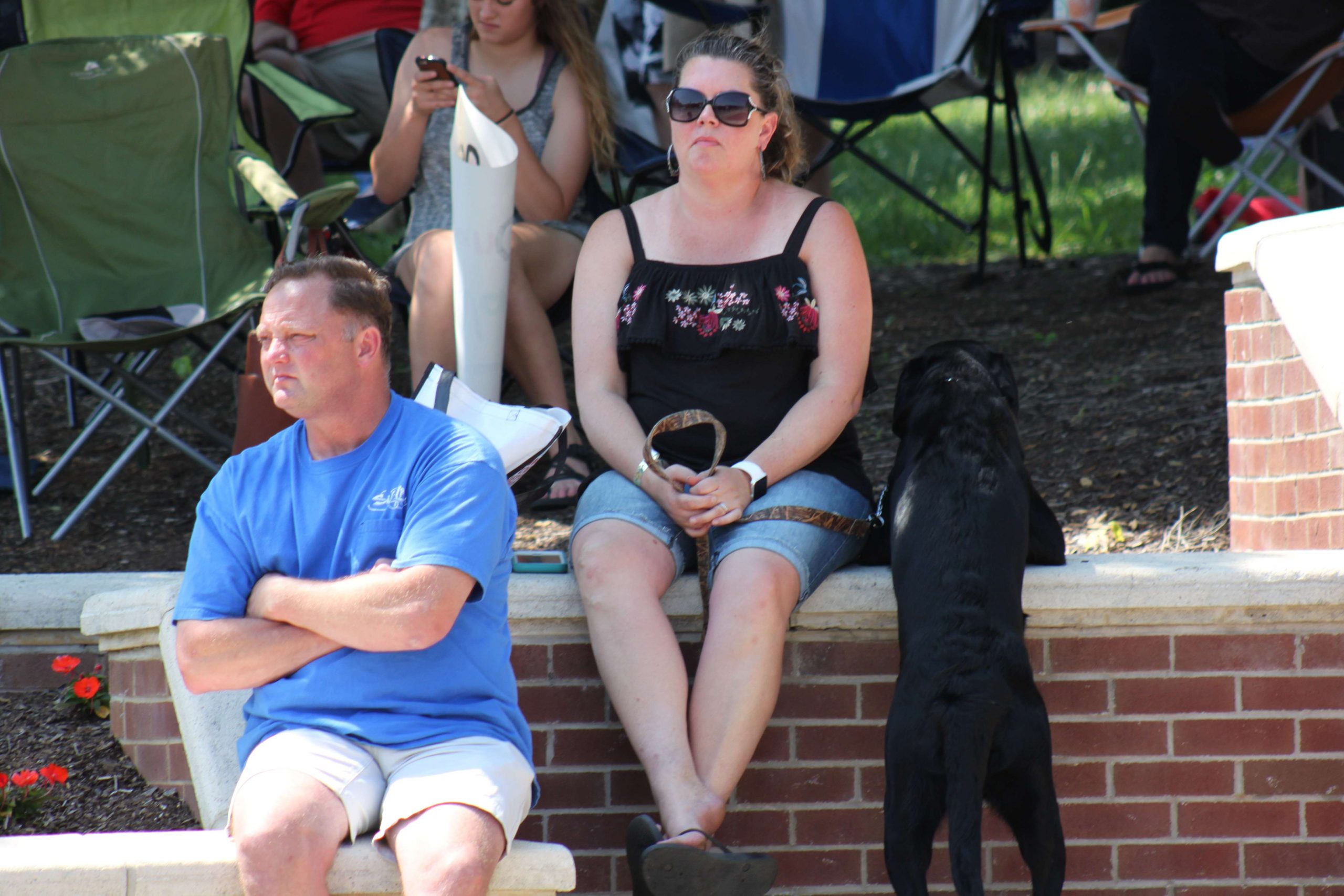 There were a couple canine fans on hand, as well.