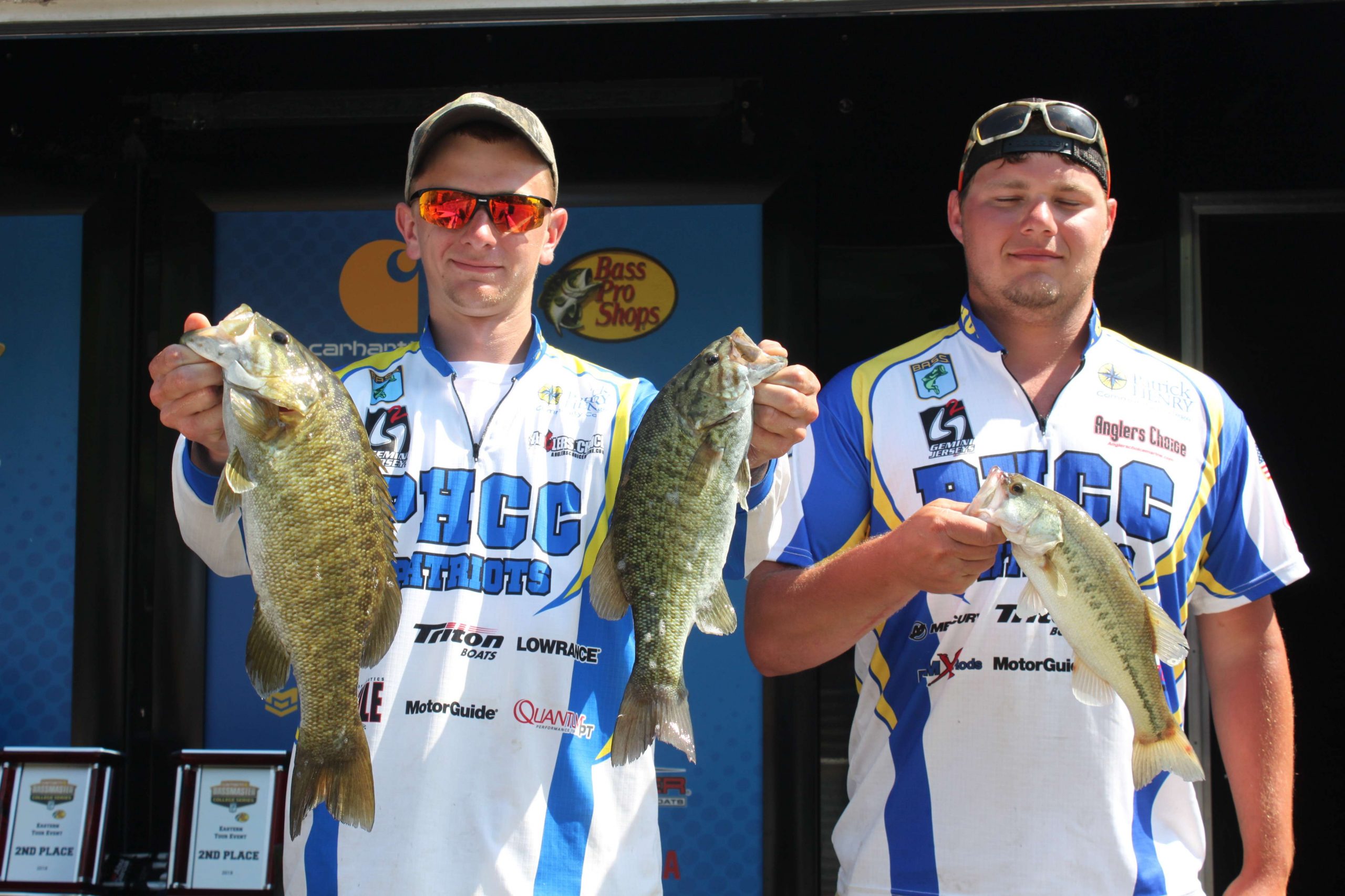 Dillon Bryant and Dustin Wagner of Patrick Henry Community College placed 30th with 30-3.