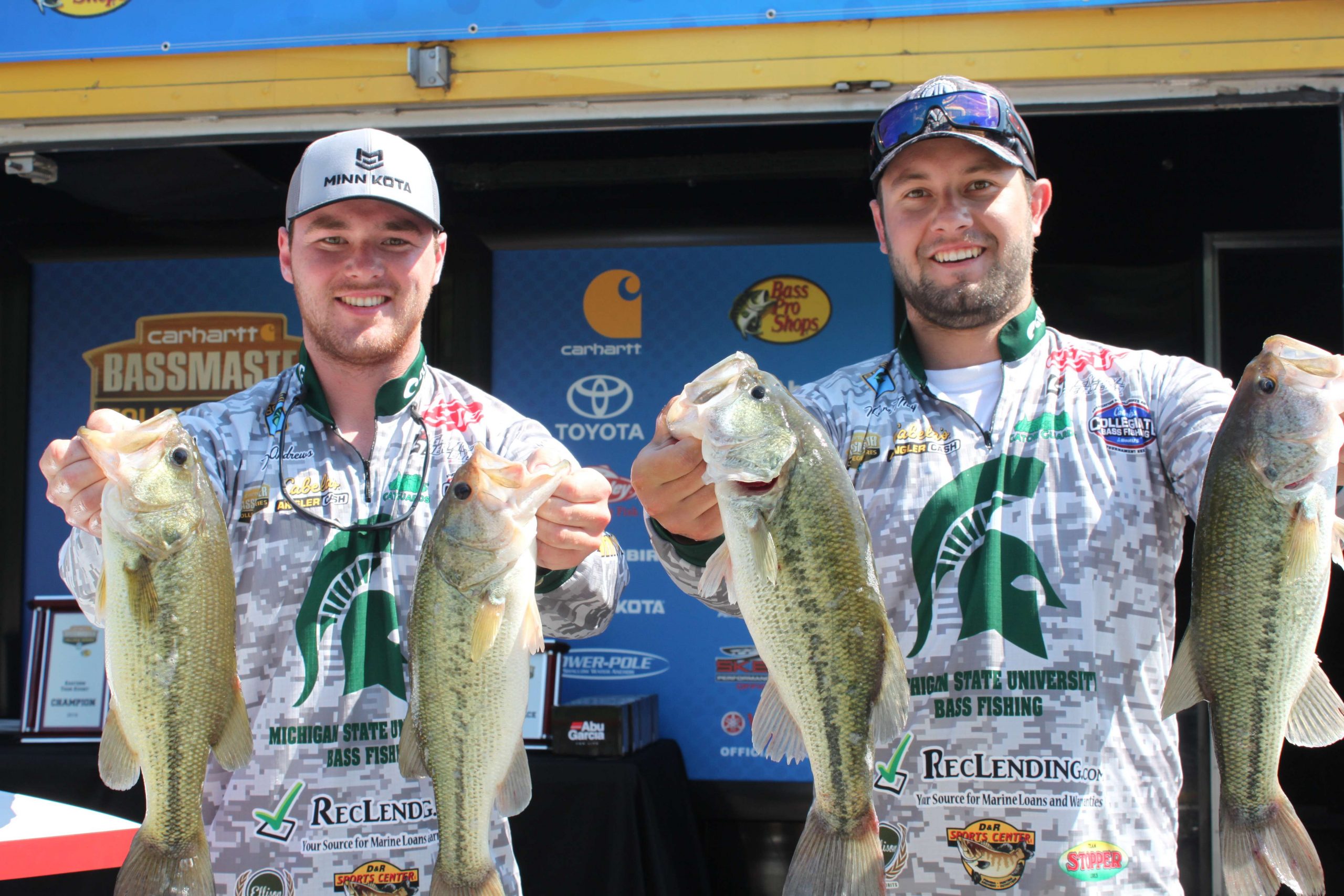 Tyler Andrews and McLane May of Michigan State University finished 17th with 35-13.