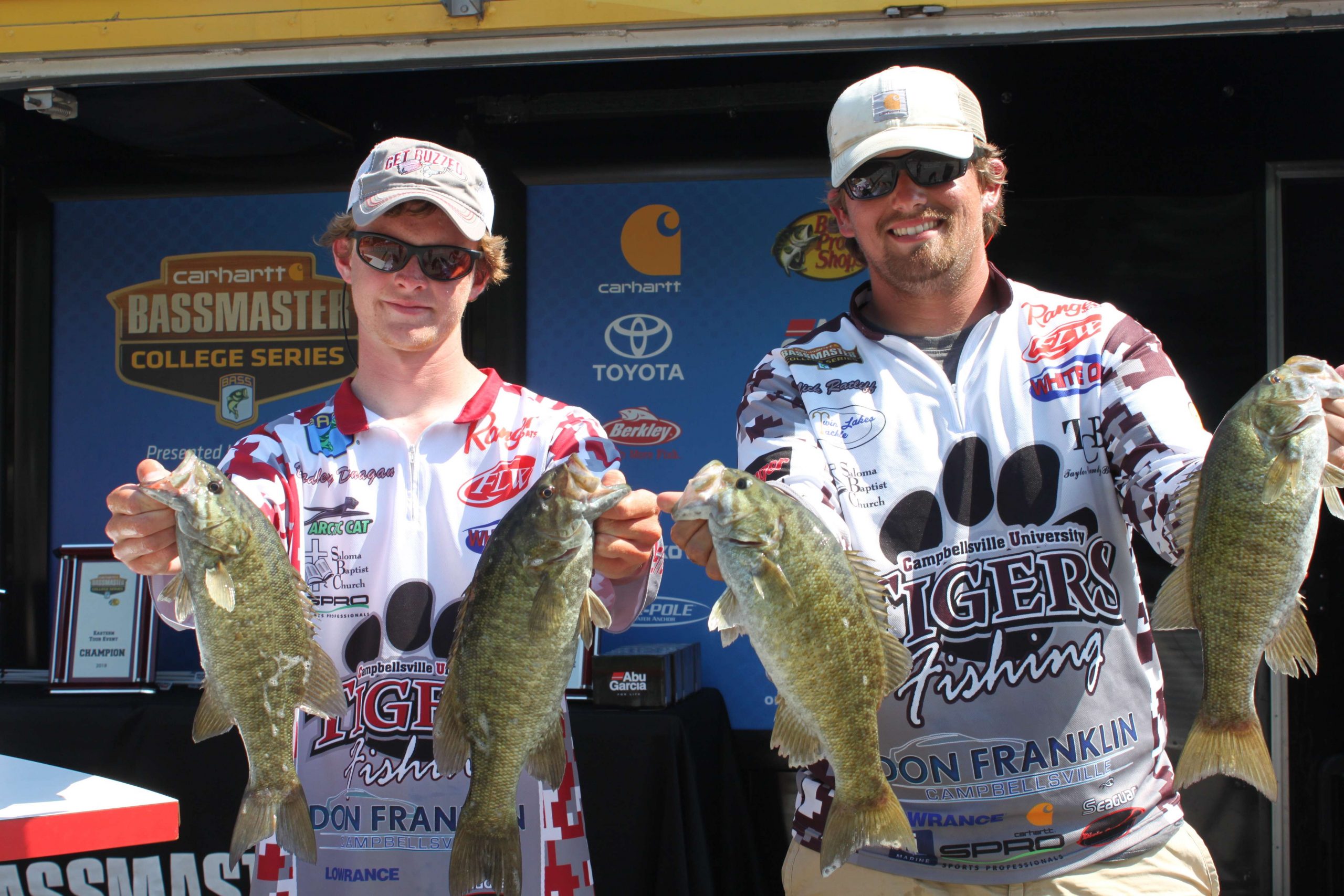 Bradley Dunagan and Nick Ratliff of Campbellsville University finished 29th with 30-15.
