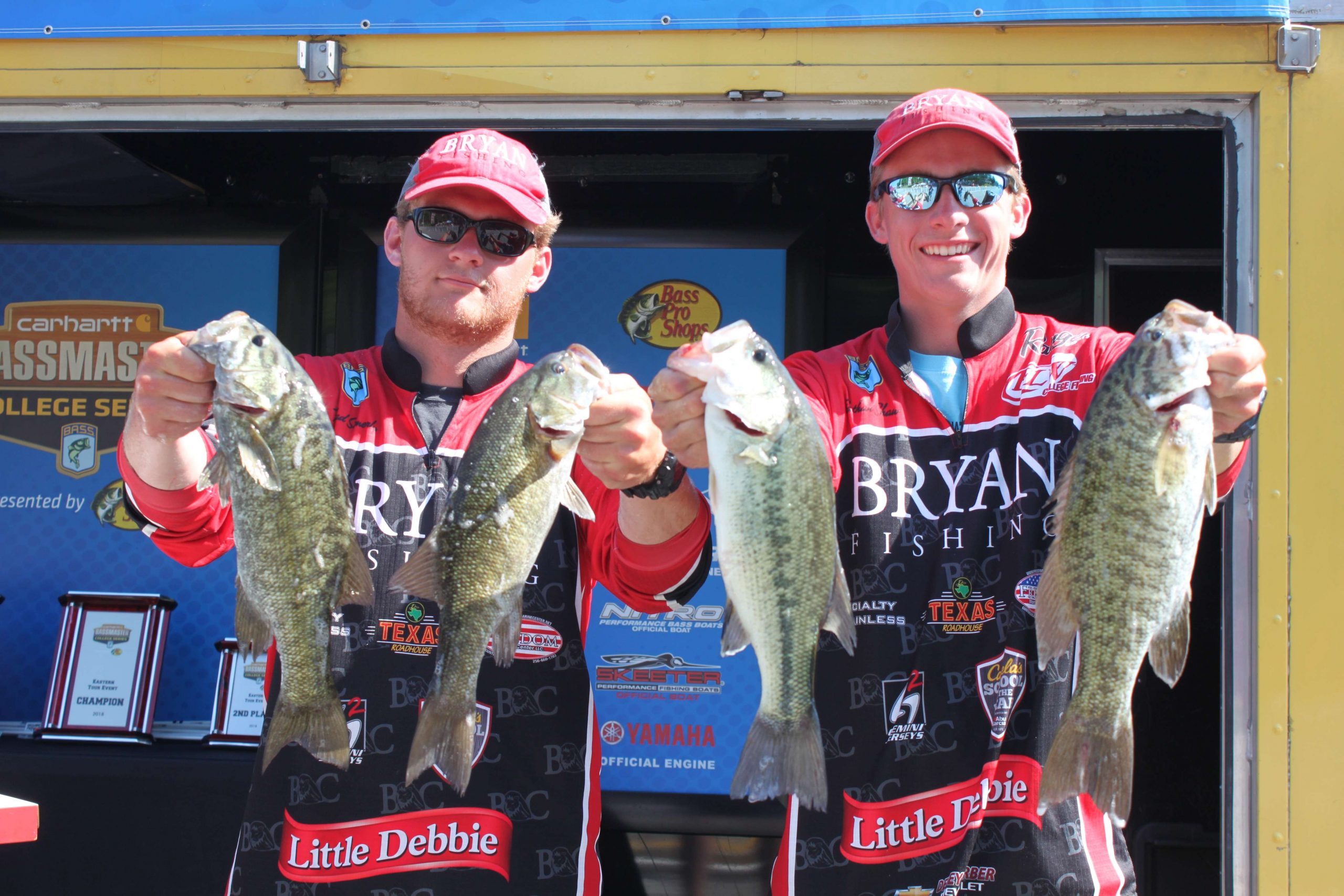 Thad Simerly and Ethan Shaw of Bryan College placed 19th with 35-11.