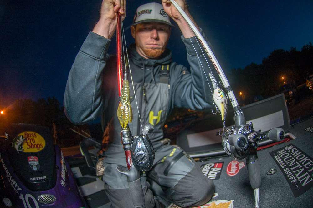 To finish sixth, Josh Bertrand relied on two lures for covering the water column. A 4-inch PowerBait Pit Boss, rigged to 4/0 Berkley Fusion19 EWG Hook and 3/8-ounce Bass Pro Shops XPS tungsten weight was a top choice. So was a Berkley Dredger 14.5 crankbait. 