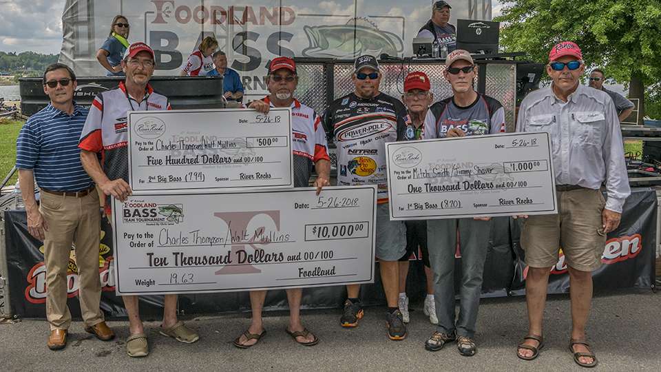 The winning team of took home the $10,000 guaranteed prize from Foodland.  For results on the Foodland Team tournament visit http://foodlandbass.com/results/2018-results.
