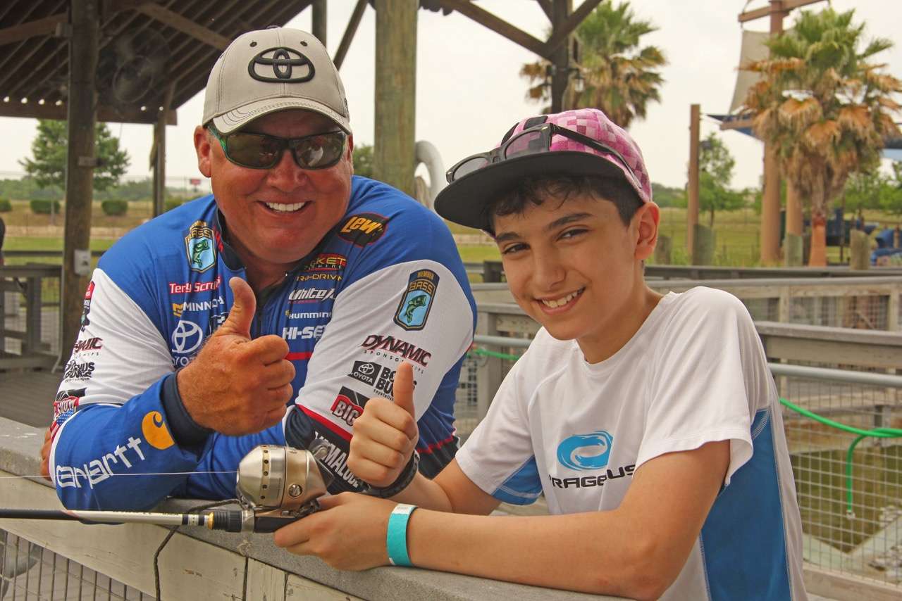 Toyota Bassmaster Texas Fest benefiting Texas Parks and Wildlife Department takes place in Central Texas this week on Lake Travis, so Bassmaster Elite Series pros Terry âBig Showâ Scroggins and Jacob Wheeler paid a visit to Morganâs Wonderland presented by Toyota in San Antonio.
