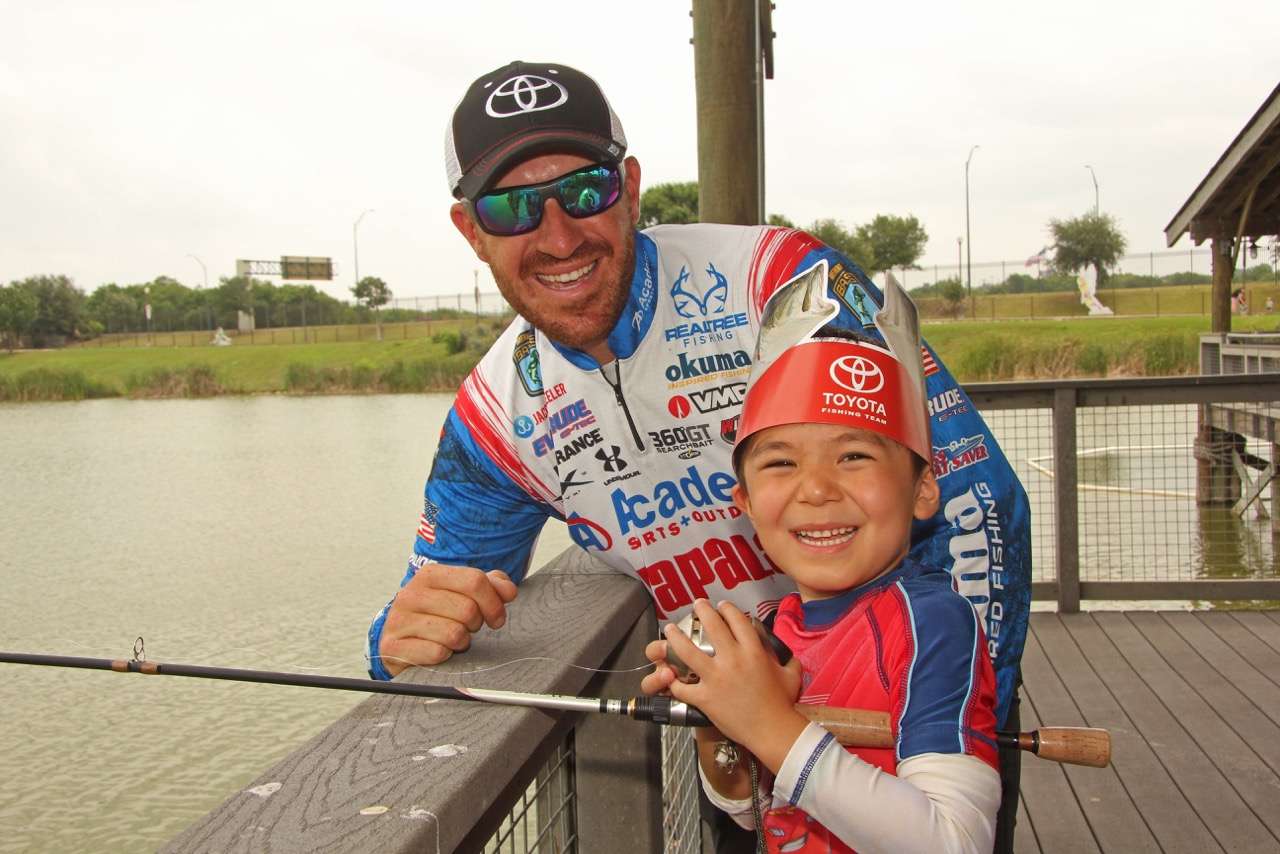 Two generations of anglers with one thing in common â¦ smiles!