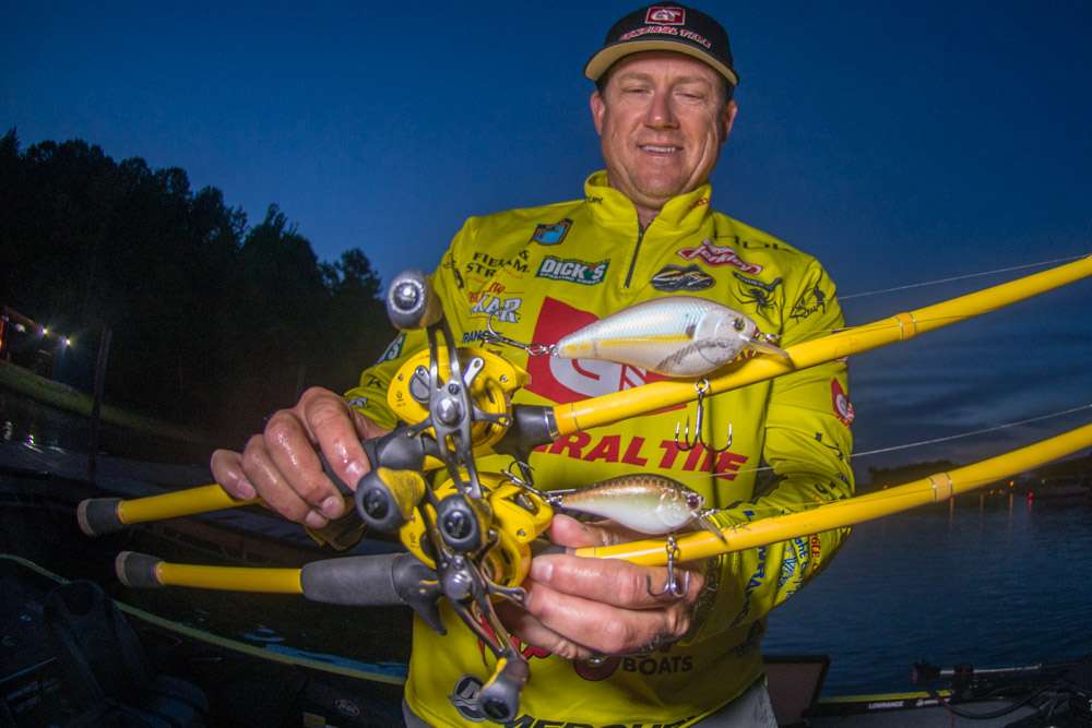 Skeet Reese cranked and jerked his way to Championship Monday to finish second. A Lucky Craft SKT Magnum 105 Mag MR Crankbait was a top choice. âPostspawners were eating big shad so I went with it early in the tournament.â He also used a Lucky Craft LC Silent Squarebill 2.5 crankbait later in the week.  