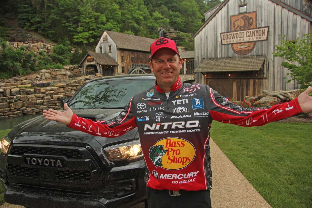 Located in the gorgeous Ozark Mountains near Table Rock Lake, land at Dogwood Canyon Nature Park was acquired in 1990 by Johnny Morris, founder and CEO of Bass Pro Shops. It currently serves as breath taking natural setting to promote environmental conservation. And also recently served as a testing ground for three Bassmaster Elite Series pros who were invited to test-drive a variety of Toyota trucks.

