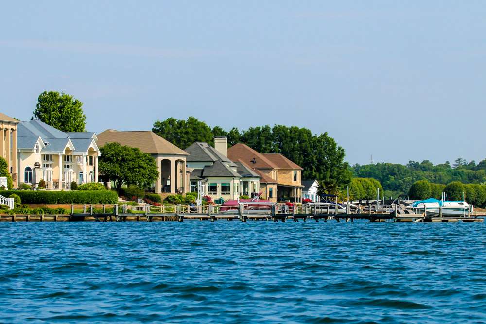 Lake Norman abounds with high dollar lake homes.