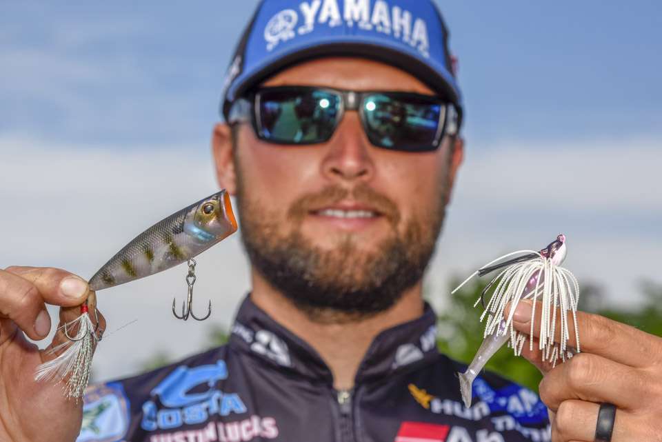 <b>Justin Lucas</b><br>
To finish 11th Justin Lucas primarily relied on a 3/8-ounce Molix Swim Jig prototype model, rigged with 3.5-inch Berkley Havoc Grass Pig for a trailer. He also used a Berkley Bullet Pop 80.
