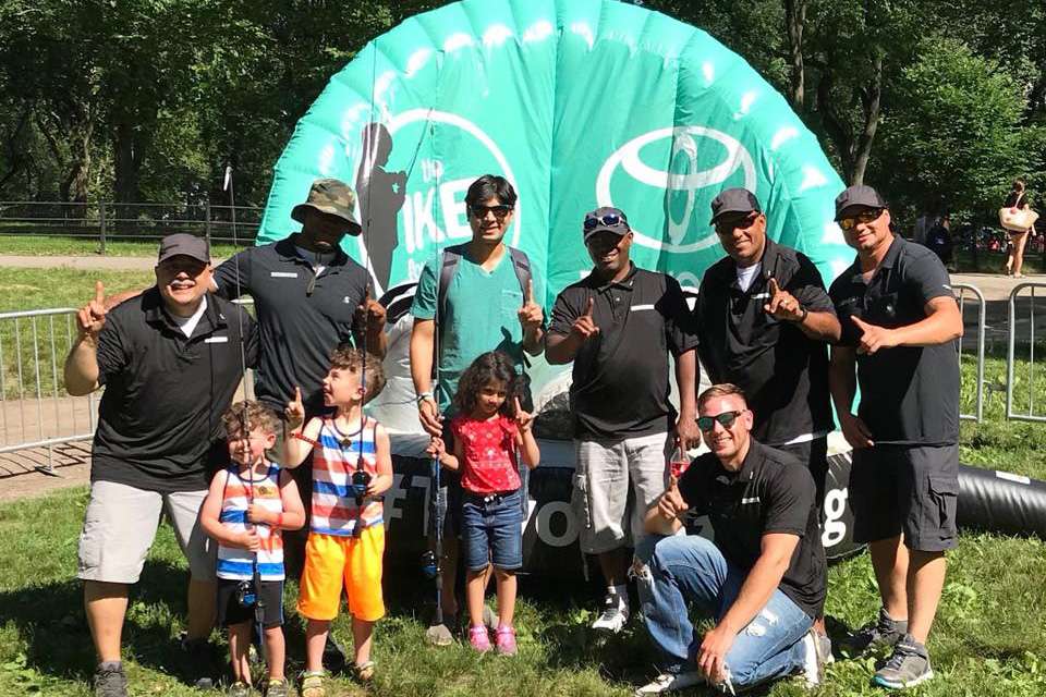 The Great Falls New Jersey B.A.S.S. Nation club volunteered to spend the day teaching kids to cast. They welcomed almost 5,000 attendees, including more than 500 children who participated in the casting activities. 