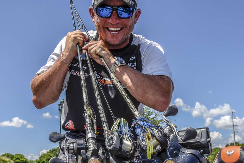 <b>Chad Wiley</b><br> To finish sixth Chad Wiley rotated through a trio of baits.  