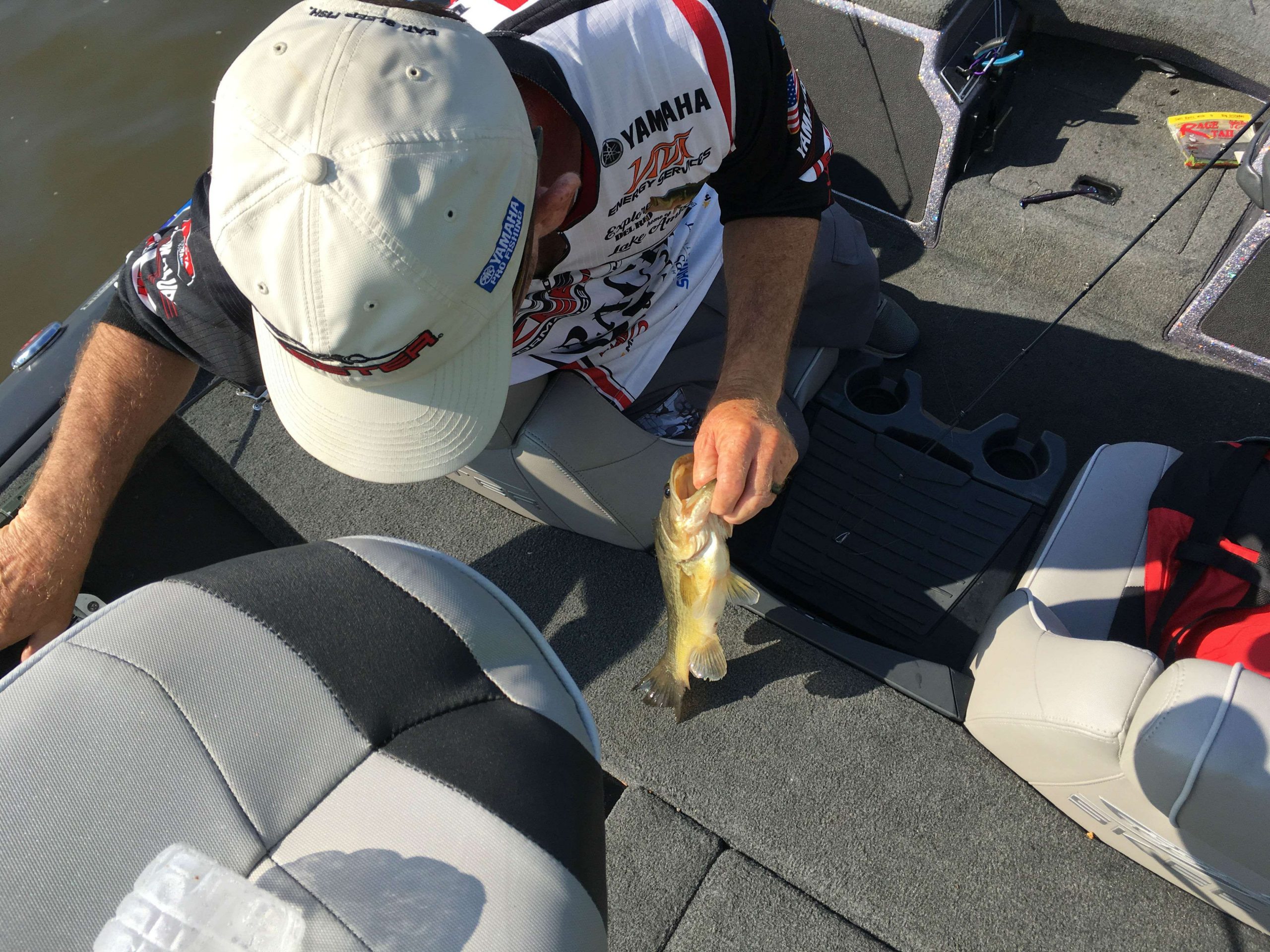 A small upgrade for Ray Hanselman but moving in the right direction.  There was a bit of a lull in action before he put that one in the boat.




