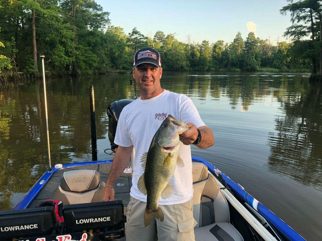 Todd Faircloth has made a statement early on the first day of the Sabine River, after a small celebration it's back to business.