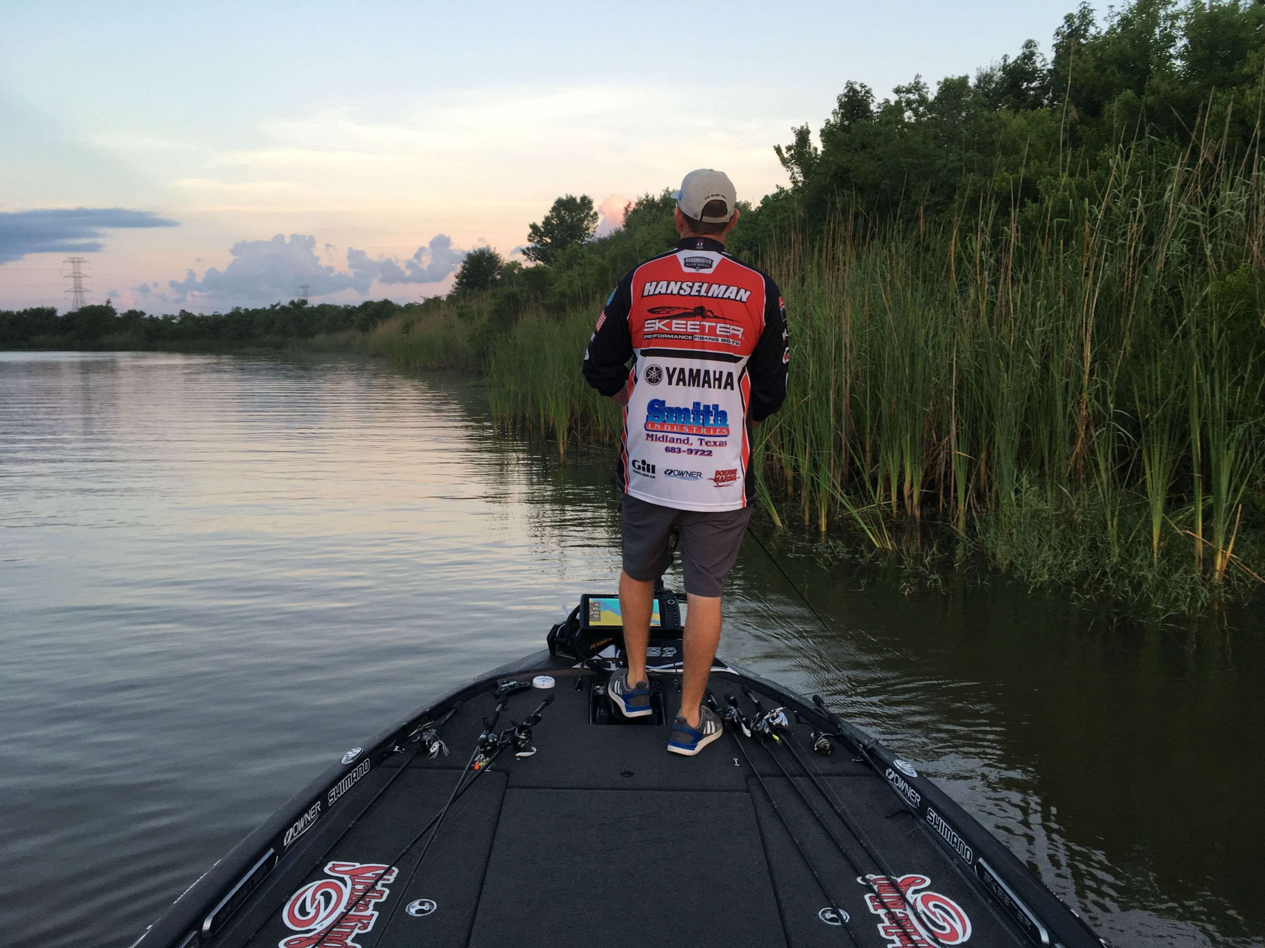 Ray Hanselman is fishing topwater to start looking for his first bite.  Tide is up so he expects fish to be tight to the edge.




