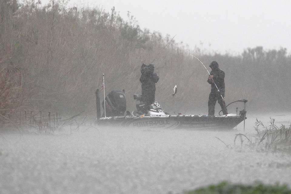 It was Day 3 in 2015 Elite, and the flooding rains played havoc with the Bassmaster LIVE cameras but the fishing was good. Most all of those who advance to Championship Sunday filled a limit.