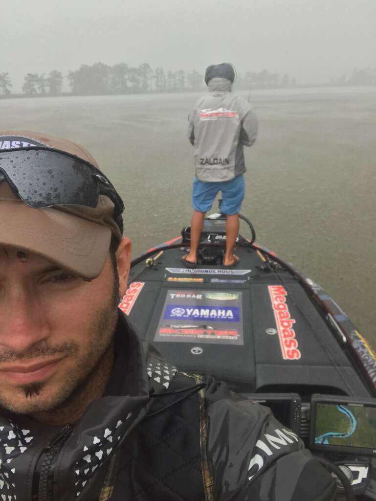 Just Zaldain fishing in a little rain. 