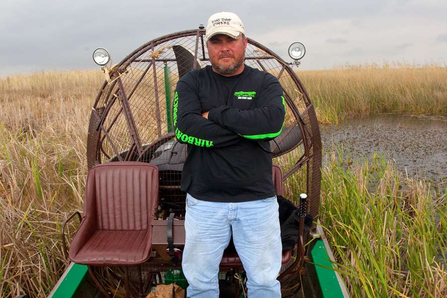 It was so shallow, Troy Broussard of the television show <em>Swamp People</em> would be hired to carry cameramen into the area on his air boat.