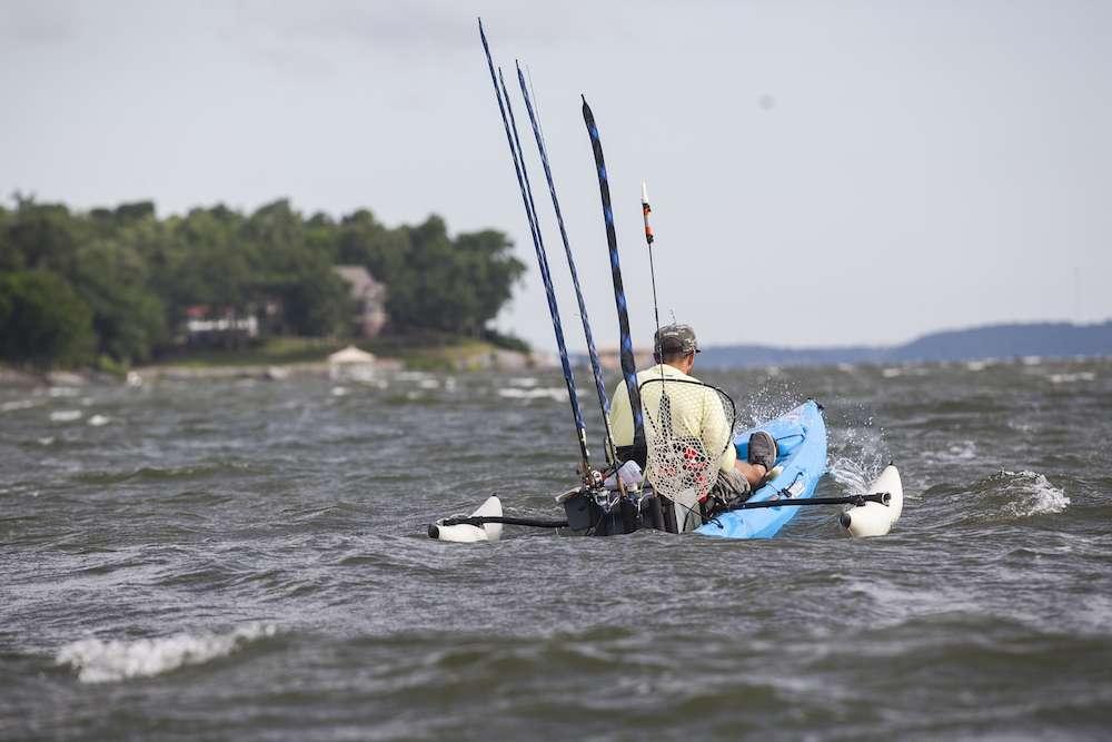 Windy conditions on Day 2 tested the competitors.