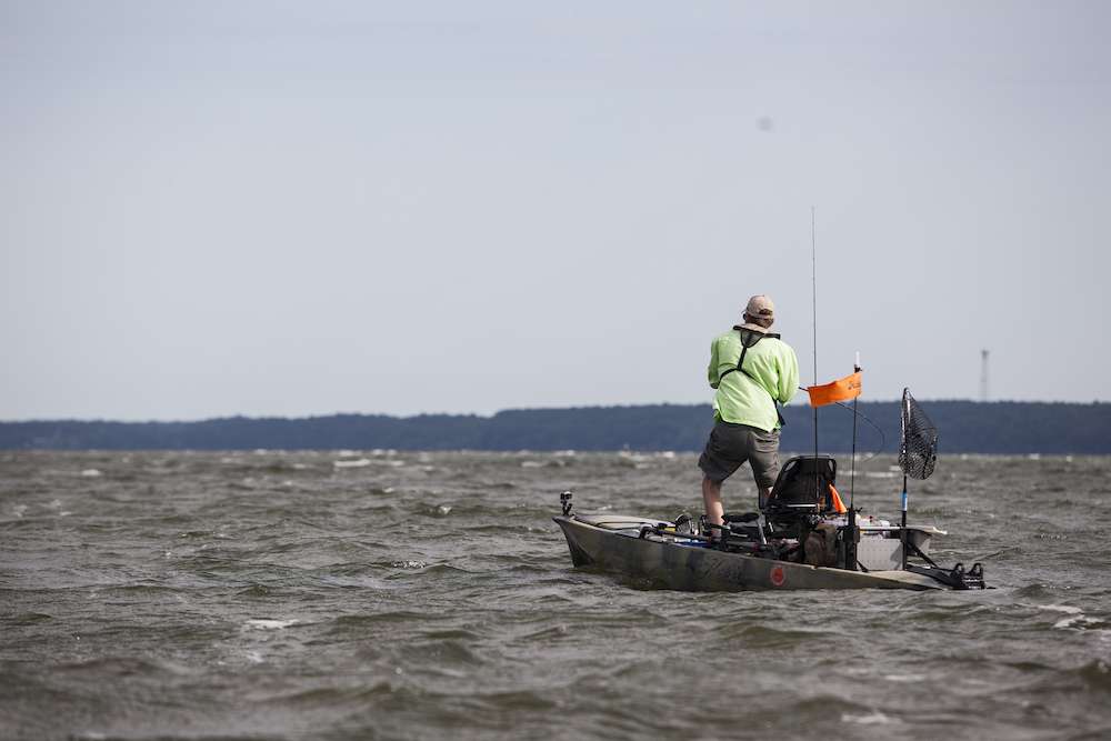 The stability of the Hobie Pro Angler 14 stands up to the challenge.