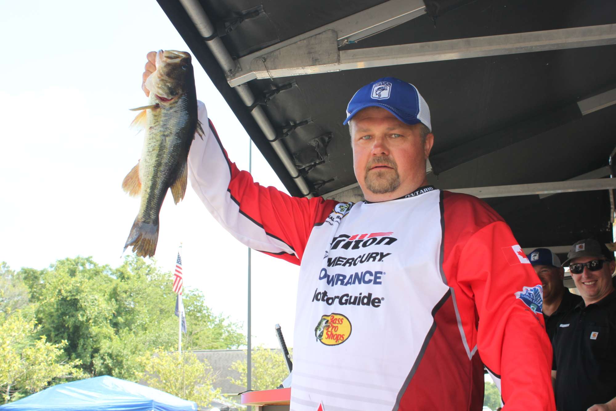 Did anyone travel farther than Kal Vaisanen and Team Ontario to compete this week? Nope. He made this nice bass count and is second among the Canadian boaters, which means heâll fish Friday too.
