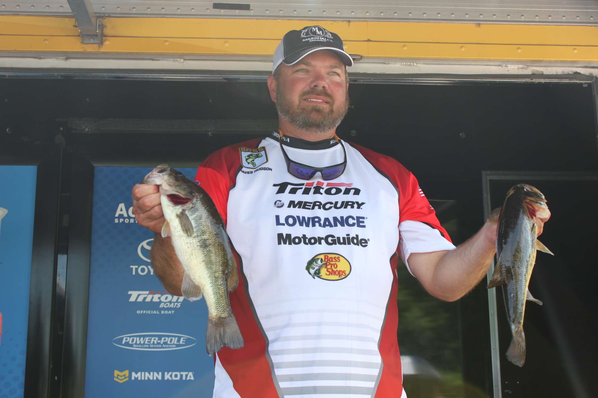 Hayes Hudson of Team South Carolina is sitting pretty in ninth place with a two-day total of 16-4. His is the leading boater so far for the home team.