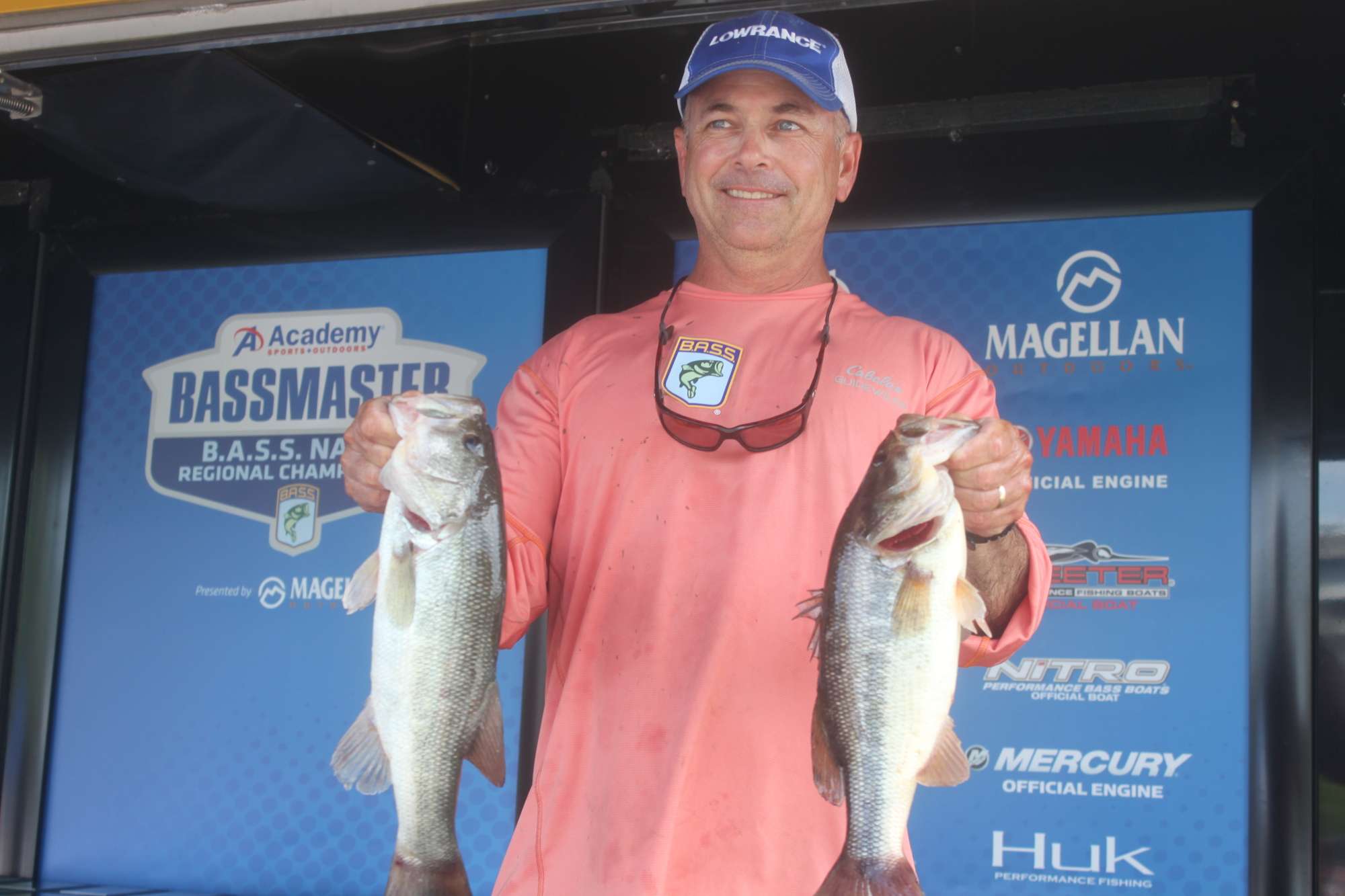 Mark Hogan of Delaware is eighth among boaters with 16-6 over two days.