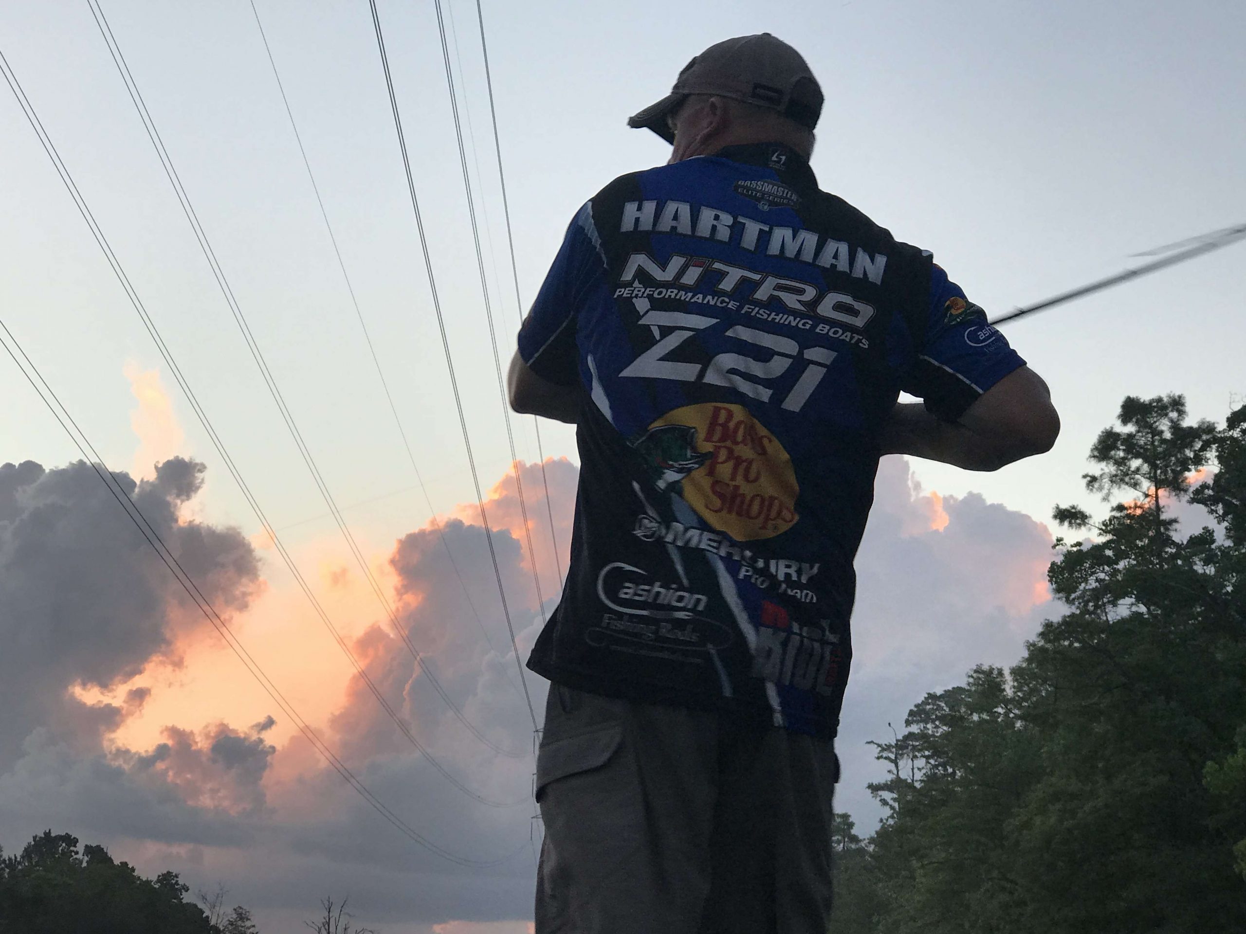 Jamie Hartman starting off day 3! Time to catch some fish!


