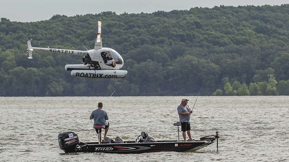 The BoatPix.com helicopter was back again this year. Competitors were able to sign up to receive action shots from them.