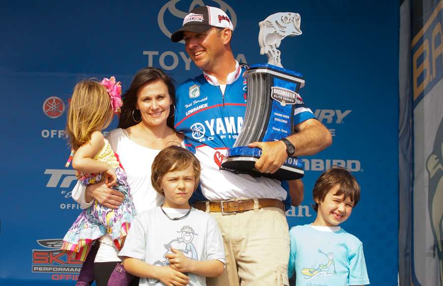 Finally, Faircloth was able to share his victory with his family.