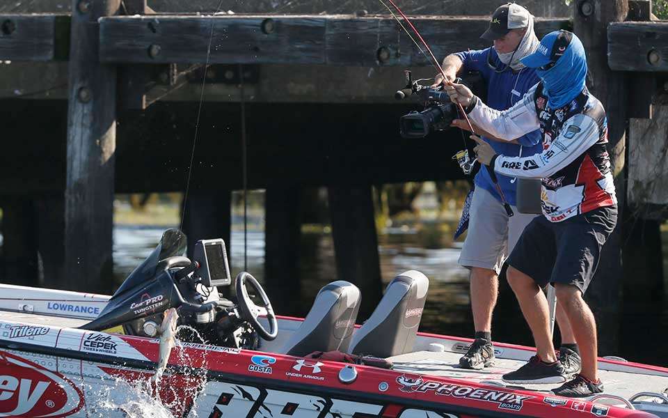 The AOY race has just two events left to determine the top 50 who will advance to the AOY Championship on Lake Chatuge in September. Justin Lucas, who was 23rd last time on the Chesapeake and left there second to Martens in AOY points, comes into this event second behind Bradley Roy, 617 to 607. Lucas grew up fishing the California Delta, and Elite wins there and on the nearby Potomac River prove his success on tidal fisheries.