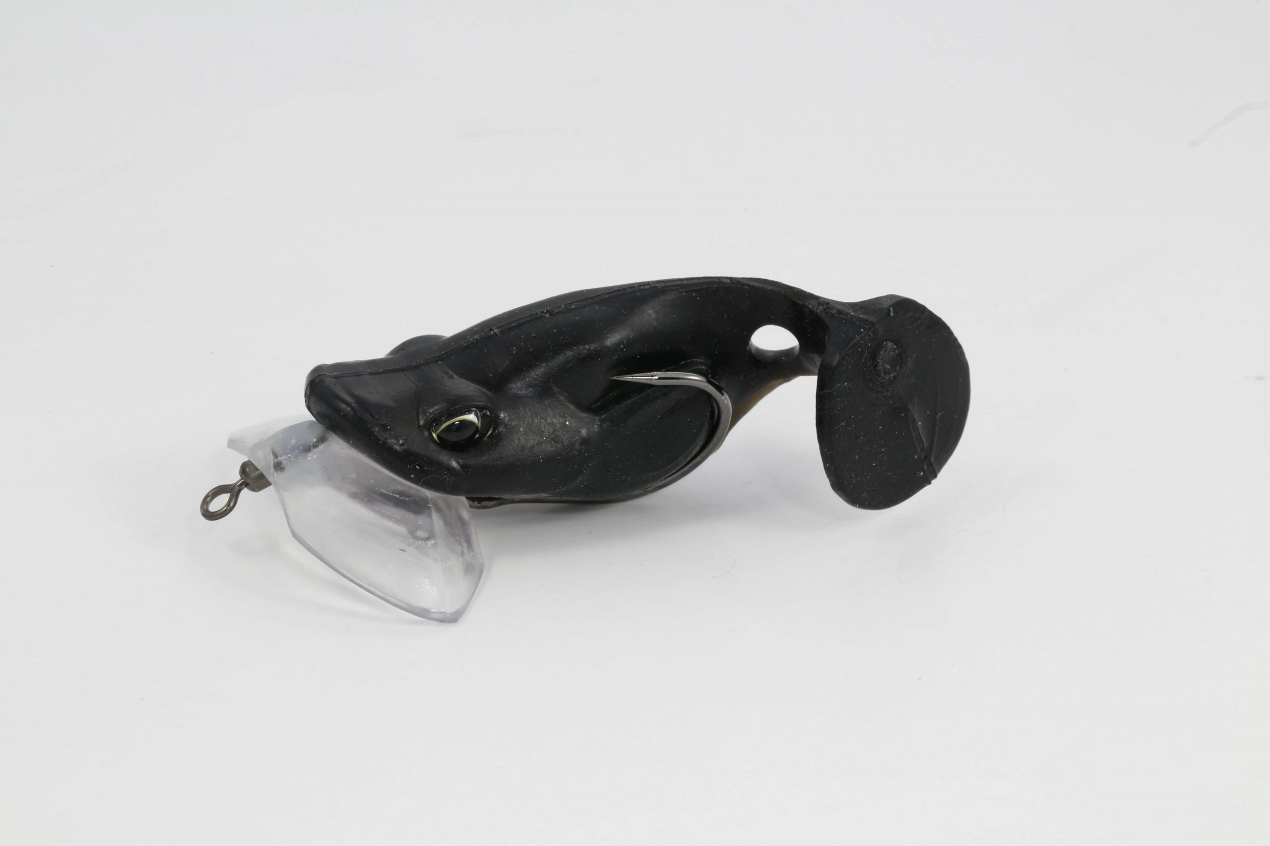 Namazu<br>	
Realis<br>	
$11.99<br>	
Looking for a niche bait?  The Namazu Frog is a top water sensation. Another Adachi R&D concept, the uses dual opposing actions which creates significant surface action. The crawler bill allows the lure to surface-walk and roll providing a wake that leaves the body. The rear region of the lure creates a faster turbulence as the lure moves forward by incorporating a thin perforated penny shape tail. The slower the lure is retrieved the more displacement. Unlike many top water lures the Namazu utilizes a soft tapering body that works to hide the dual hooks from vegetation, Yet the body will compress once taken allowing the hooks to penetrate.  The unique and compact Namazu is like having the best of both worlds a grass or open water bait that will give top water anglers more in their arsenal.
