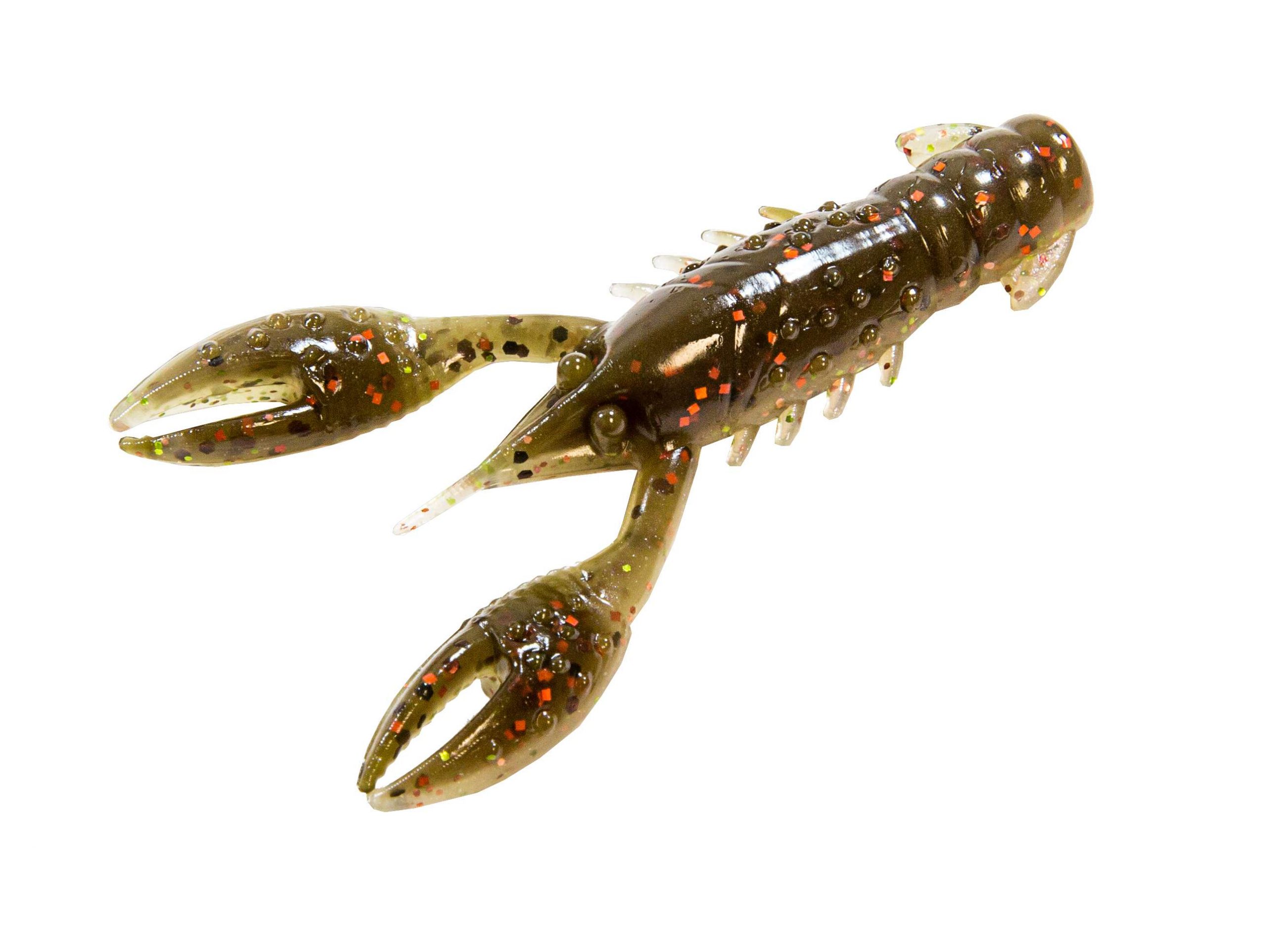 Finesse TRD CrawZ<br>
Z-Man	<br>
$4.49<br>
Advancing the Ned Rig into the realm of realism, Z-Man has revealed its next-gen finesse bait, the TRD CrawZ. Anatomical elements of the CrawZ boost visual appeal and enable crayfish-centric propulsion. A flared, tucked-under tail and flat belly accentuate gliding action on the descentâthe same subtle hover-drop motion preferred by finesse fans. Beady little crayfish eyes, segmented thorax and true-to-life swimmerets elevate eye candy and add secondary layers of movement. Bulbous, buoyant claws float away from the baitâs body at rest and flap with twitches of the rodtip--a near-perfect mimic of a crayfishâs natural defensive reaction. 
Composed of Z-Manâs popular, progressive ElaZtech material, the Finesse TRD CrawZ boasts unbelievable durability, surprising softness and high relative buoyancyâa property that breathes life and realism into the finesse crawfish bait. Available in six-packs in ten radical patterns, including Canada Craw, Molting Craw and The Deal, Z-Manâs 2 1/2-inch Finesse TRD CrawZ lands at outdoor retailers in July. 
