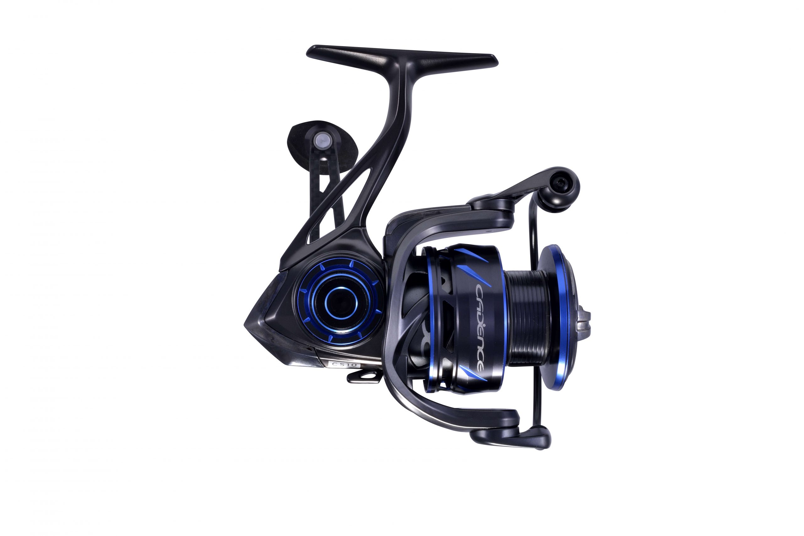 CS10 Spinning Reel<br>
Cadence<br>
$119.99<br>
The Cadence CS10 is engineered to deliver a premium reel at a higher value than competitors. The ultra-lightweight spinning reel design is made possible by its lightweight magnesium frame, spinning a lighter carbon rotor all gliding on 11 corrosion resistant bearings. The braid ready aluminum spool houses a carbon fiber drag system that delivers even pressure, and the carbon handle with ergonomic EVA knob provides even smoother handling.	