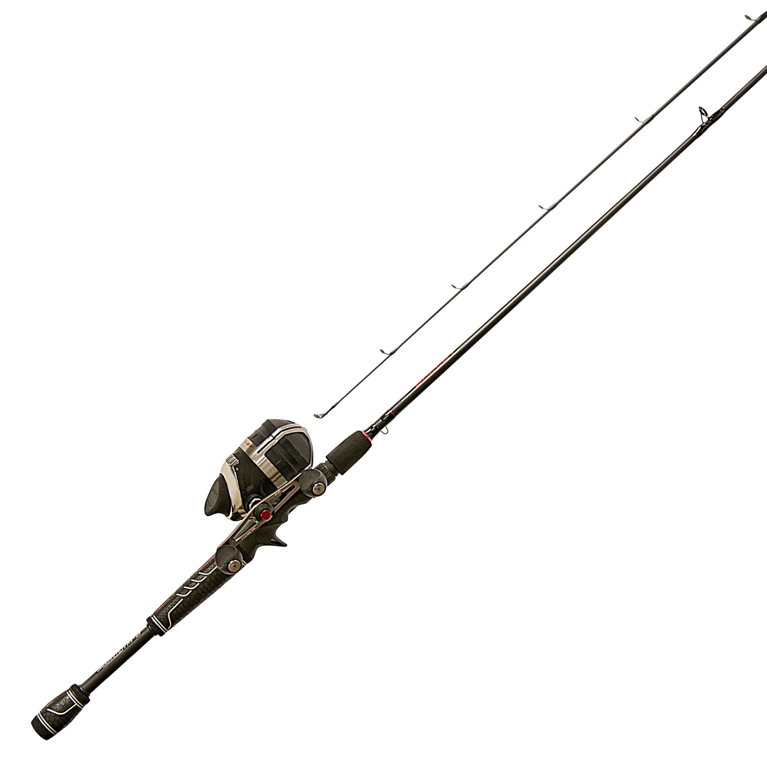 Bullet Combo<br>
Zebco <br>
$139.99 <br>
The fastest spincast reel EVER is now available as a combo, paired with a lightweight IM8 rod featuring WinnGrip handles for all-weather comfort and tactile grip. The reel sports a CNC-machined high speed drive gear yielding 29.6