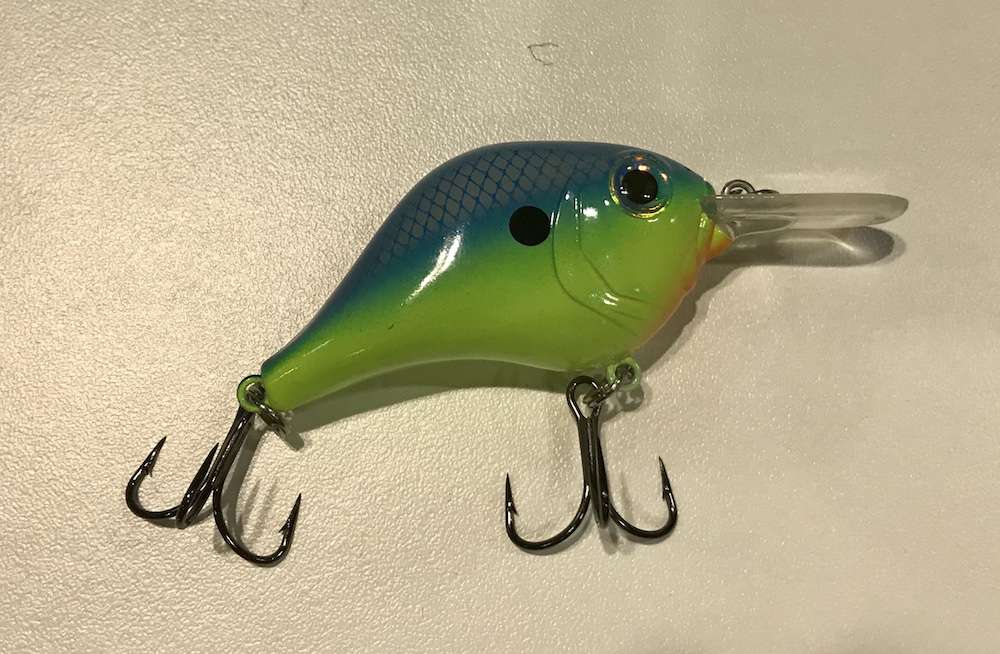 The Bill Lewis MR-6, which as the name implies dives to about 6 feet, is a compact bait with a 2.5-inch body. It has prespawn big fish written all over it