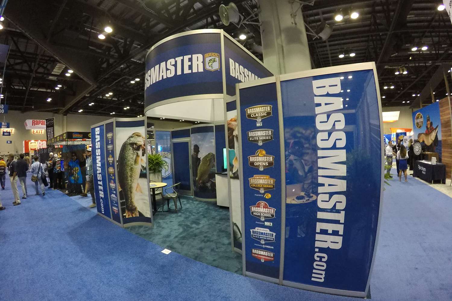 Here's an inside look at some of the booths that decorate the halls of ICAST 2018. To start, here is the brand new Bassmaster booth.