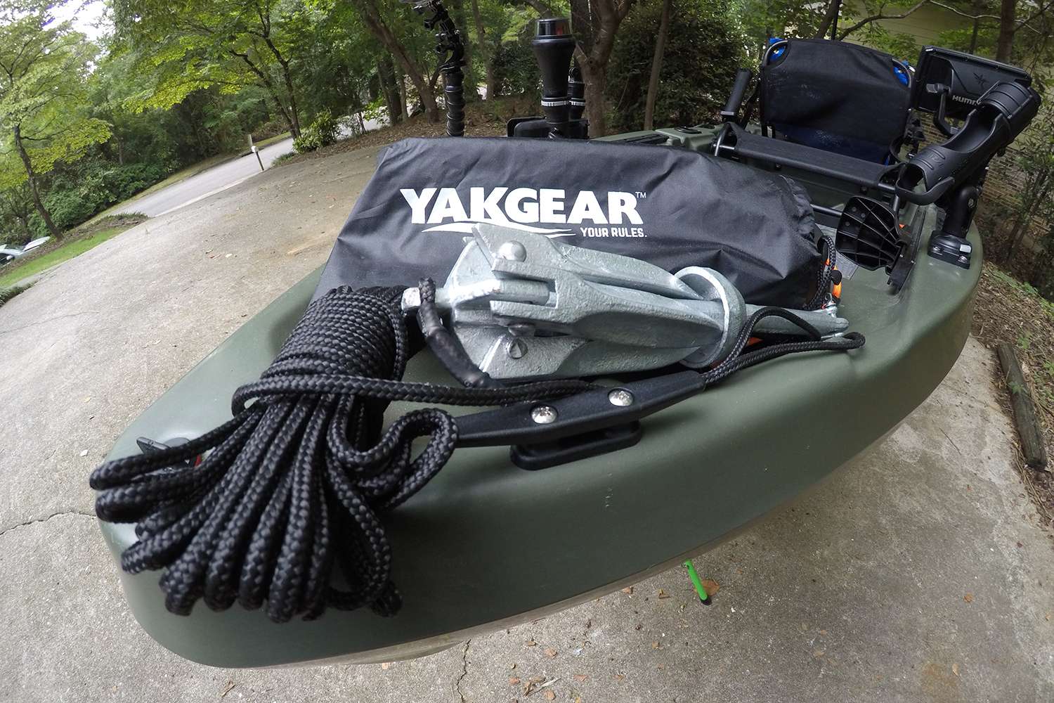 The YakGear anchor is compact, yet effective. 