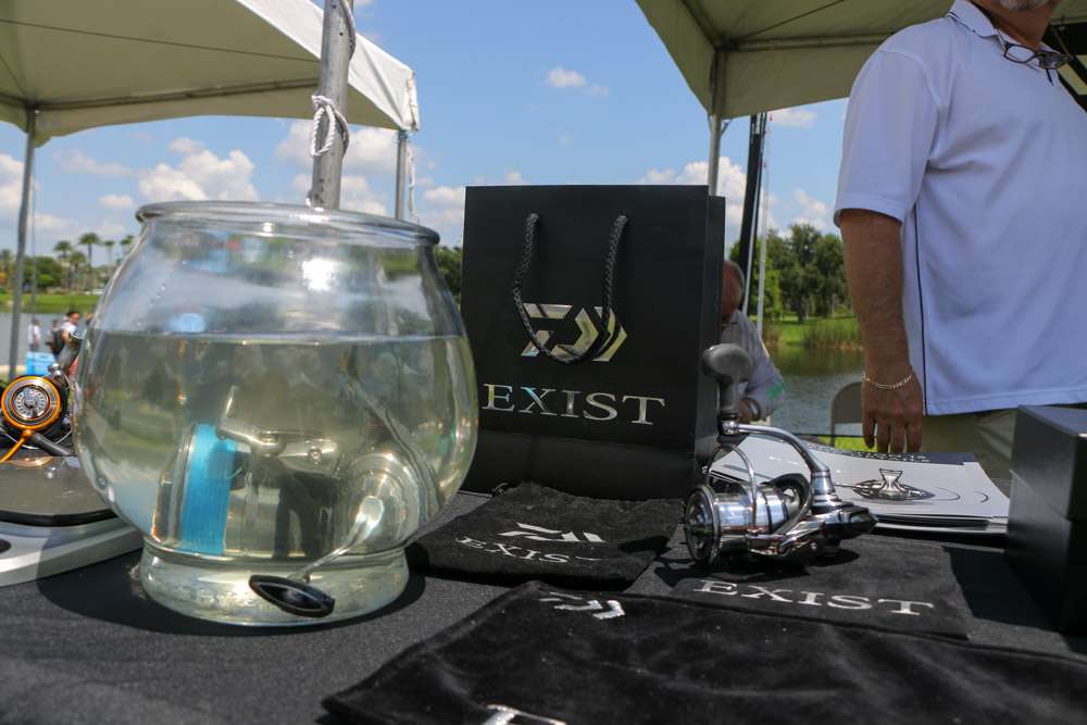 The folks at Daiwa had a presence at ICAST on the water with their new Exist Series spinning reels.