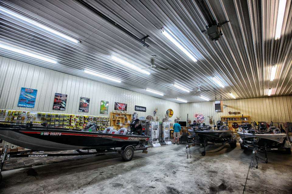 Currently, Zonaâs Man Cave, a 30 x 60 shop has three boats and a lot of fishing tackle, with a lounge area for watching episodes of Zonaâs Awesome Fishing Show. 
