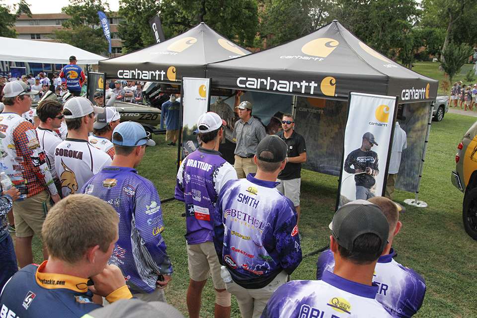Jon James and Luke Stoner talk about Carhartt and their support of the Carhartt Bassmaster College Series.