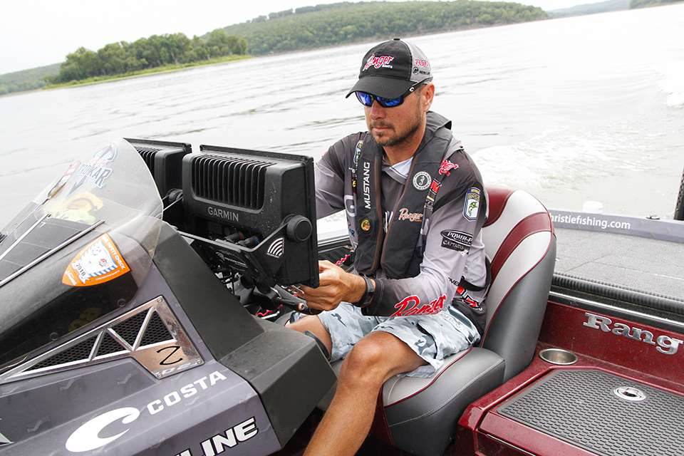 Elite Series pro Jason Christie lives down the road from the boat launch and was interested to see how this event will turn out. He enjoyed running around and checking out what the next generation of competitors were figuring out.