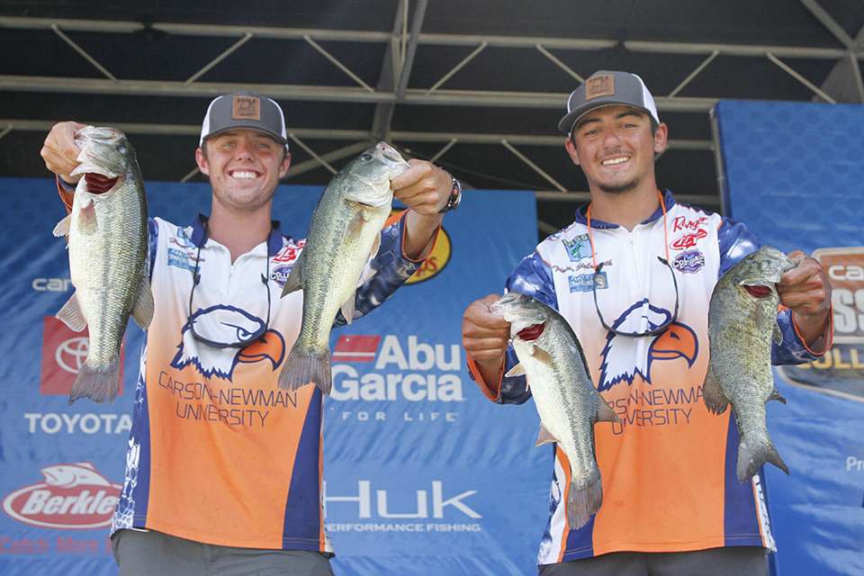 Hunter Sales and Tristan Stalsworth of Carson Newman (12th, 10-0)